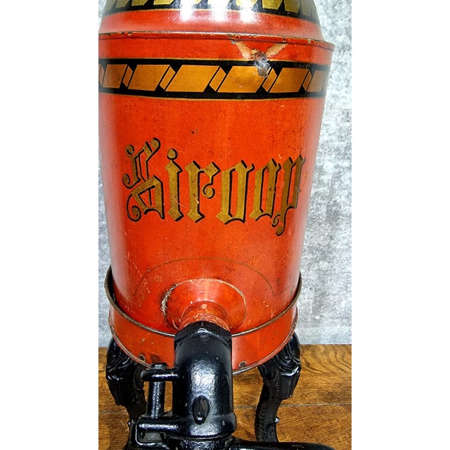 Vintage Cast Iron Decorative Syrup Dispenser, 1890s For Sale - Image 13 of 14