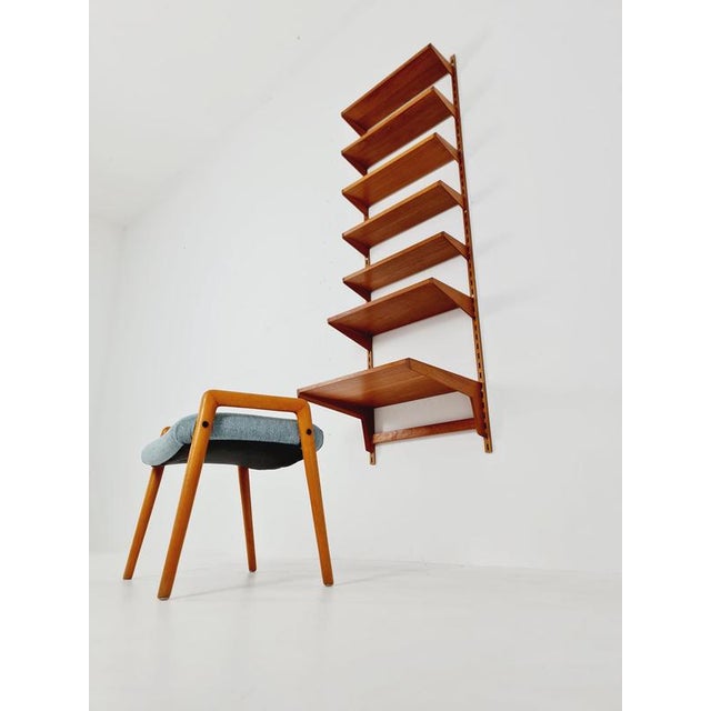Danish modern modular teak shelving system by kai kristansen for fh möbel , denmark, 1960 danish design by f.h møbler...