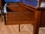 1900s Antique English Hepplewhite Mahogany Inlaid Vanity Desk Mirror and Chair For Sale - Image 9 of 17