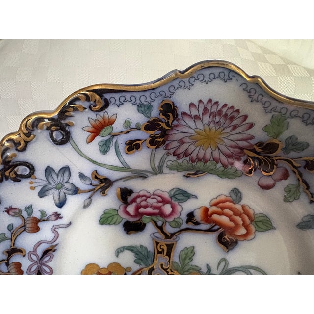 English Imari Style English 19th Century Plate For Sale - Image 3 of 14