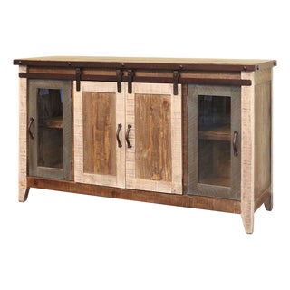 Greenview Multi-Color Sliding Door Tv Stand - 60" For Sale
