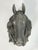 French Vintage Cast Aluminum Horse Head Equestrian Wall Sculpture, Possibly French For Sale - Image 3 of 18