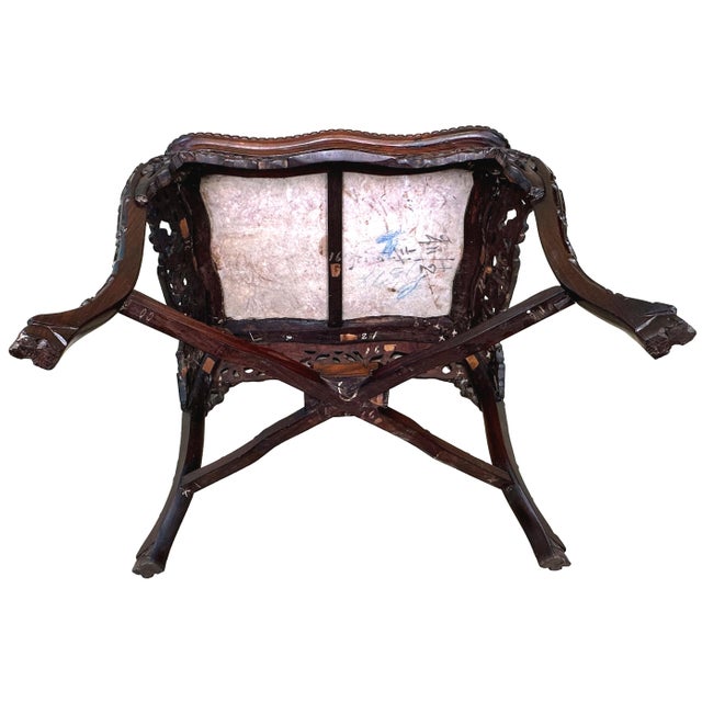 Wood 19th Century Oriental Hardwood Rectangular Coffee Table, 1870s For Sale - Image 7 of 12