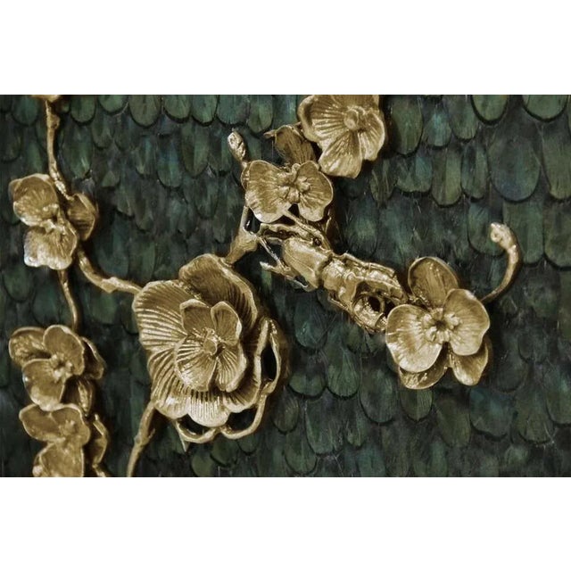 Cabinet and TV table Smoked glass, brass Measures: Height 33.86 in. (86 cm) Width 84.65 in. (215 cm) Depth 23.23 in. (59...