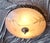 Vintage Ceiling Lamp with Patinated Metal Mounting and Pink Marbled Glass Shade by Honsel, 1990s For Sale - Image 3 of 11