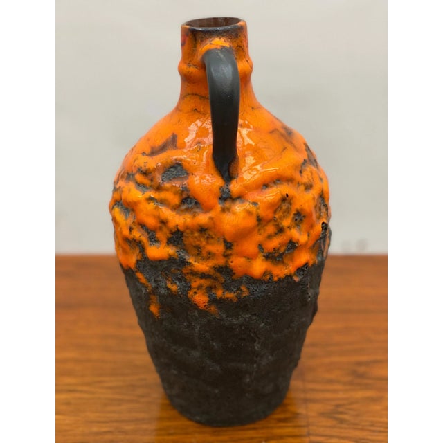 Brown German Ceramic Vase in Fat Lava by Carstens Tönnieshof, 1960s For Sale - Image 8 of 10