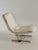 Set of Lounge Chair with Fabric Ottoman, 1980s For Sale - Image 4 of 12