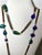 1960s Venetian Art Glass & Copper-Tone 57" Lariat Necklace For Sale In New York - Image 6 of 6