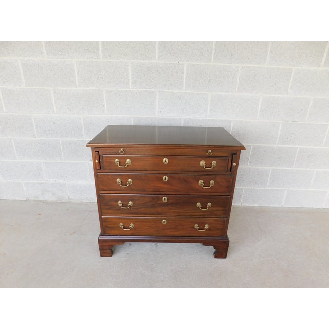 Henkel Harris Mahogany Georgian Style Bachelor Chest 33.5"w For Sale - Image 10 of 13