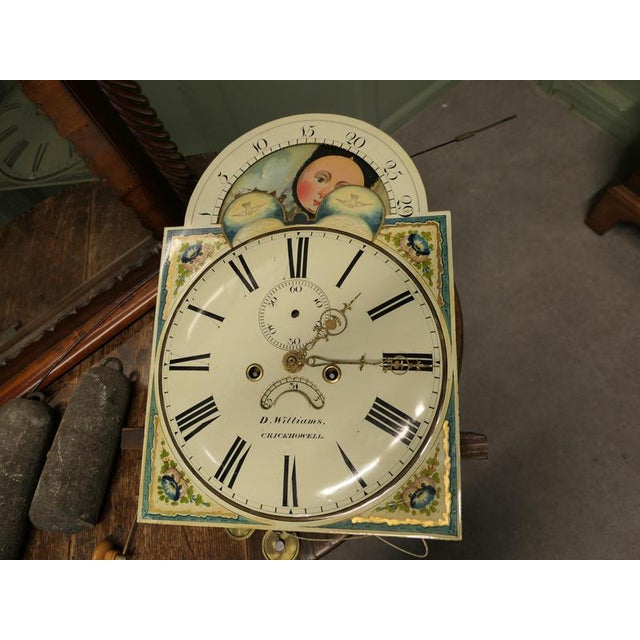 Early 19th Century Tall Mahogany Long Case Clock by D. Williams of Crickhowell, 1800s For Sale - Image 5 of 8