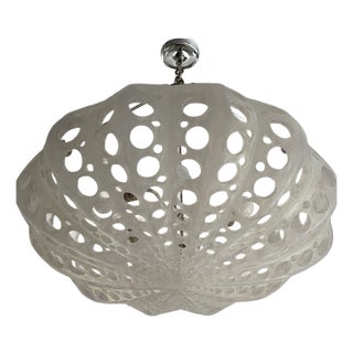 Oly Studio Luna Bowl Chandelier in Frost White For Sale