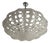 Oly Studio Luna Bowl Chandelier in Frost White For Sale