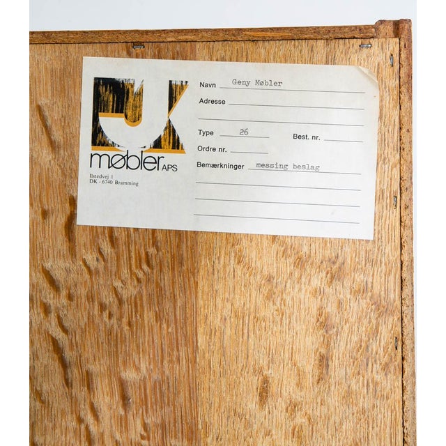 1960s 1960s Mid Century Danish Modern Cabinet Display 2 Doors Henning Kjernulf Oak Shelving For Sale - Image 5 of 12