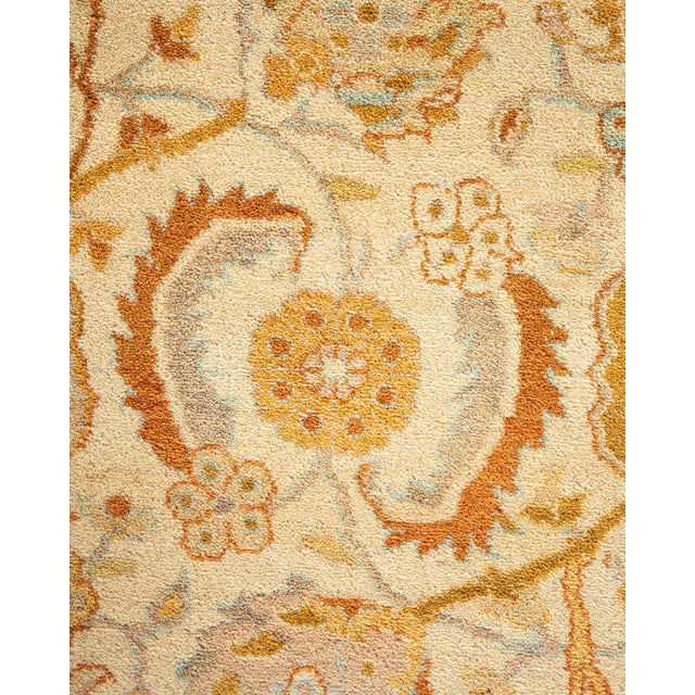 Traditional Mogul, One-of-a-Kind Hand-Knotted Area Rug - Ivory, 8' 1" x 10' 6" For Sale - Image 3 of 8