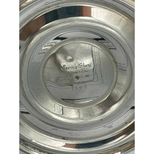 Antique Sterling Silver Pedestal Compote / Tazza With Classical Rim Detail For Sale In Los Angeles - Image 6 of 6