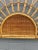 Vintage Boho Chic Sunburst Bent Rattan King Headboard For Sale In West Palm - Image 6 of 8