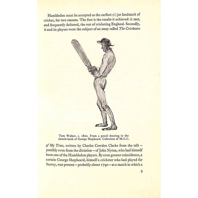 "The Picture of Cricket" Book 1955 Arlott, John For Sale In New York - Image 6 of 12