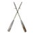 Antique Distressed Wooden Oars Pair For Sale