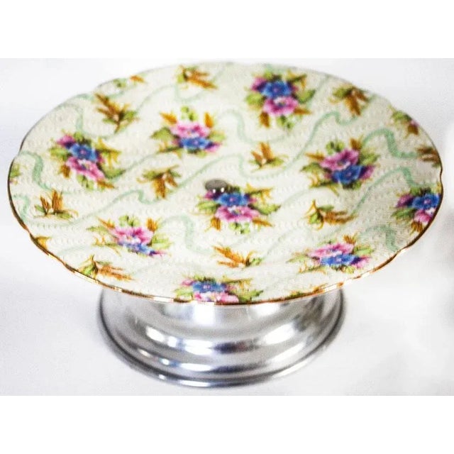 1940s 1940s English Traditional Royal Stafford China Elizabeth Pattern Luncheon Set - 14 Pieces For Sale - Image 5 of 7