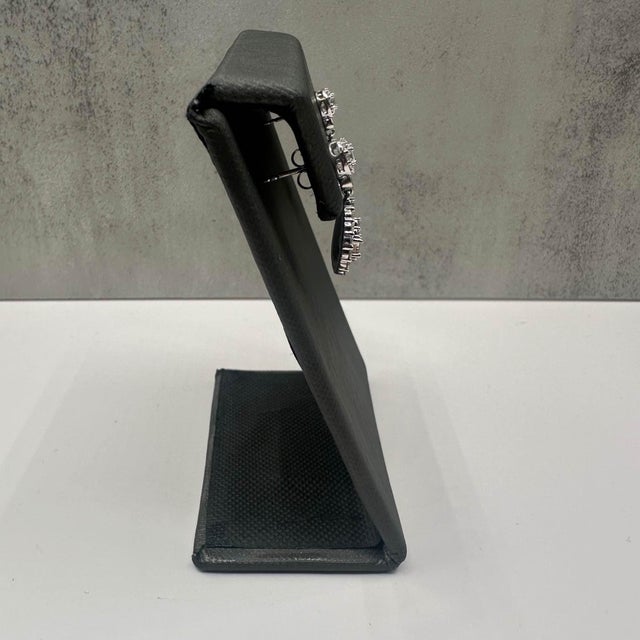 Contemporary Diamond Drop Earrings in 10kt White Gold - 1ctw Gh Si Baguette & Round Diamonds, A Pair For Sale - Image 3 of 6