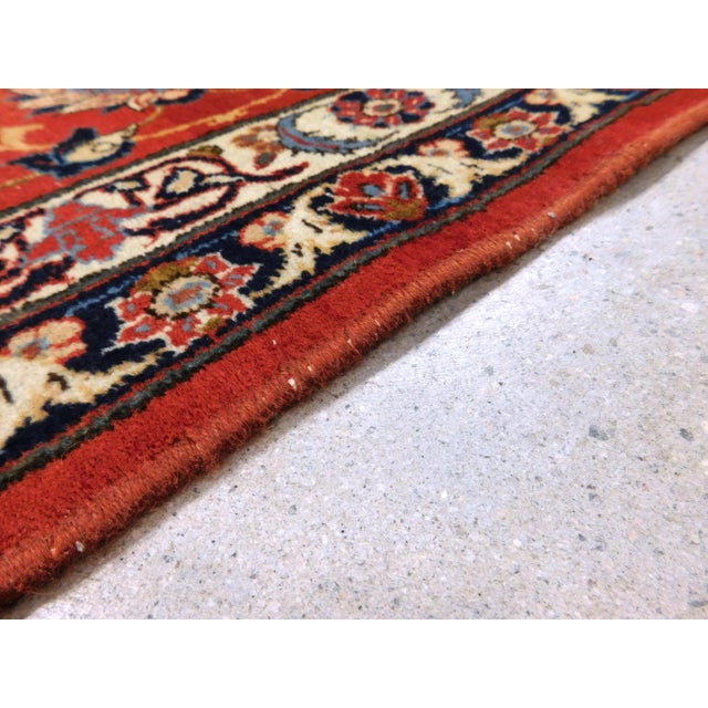Vintage Hand Knotted Room Size Persian Rug. 9'3"x 12'6" For Sale - Image 10 of 18