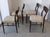 1960s Mid-Century Wooden Dining Chairs with Wool Upholstery from Lübke, 1960s, Set of 4 For Sale - Image 5 of 7
