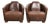 Cowhide Aviator Armchairs in Warm Brown Color, Set of 2 For Sale