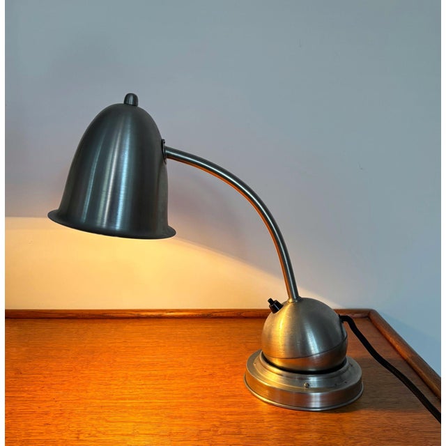 Art Deco Desk Lamp by W.H. Gispen for Daalderop, 1920s For Sale - Image 3 of 12