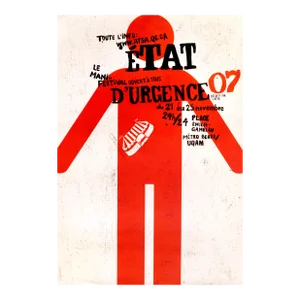 2007 Original Quebec Poster, Atsa Festival État d'Urgence (Recto/Verso)