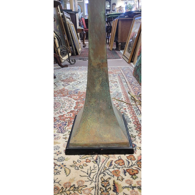 1980s Modern Bronze Floor Lamp For Sale In Philadelphia - Image 6 of 9