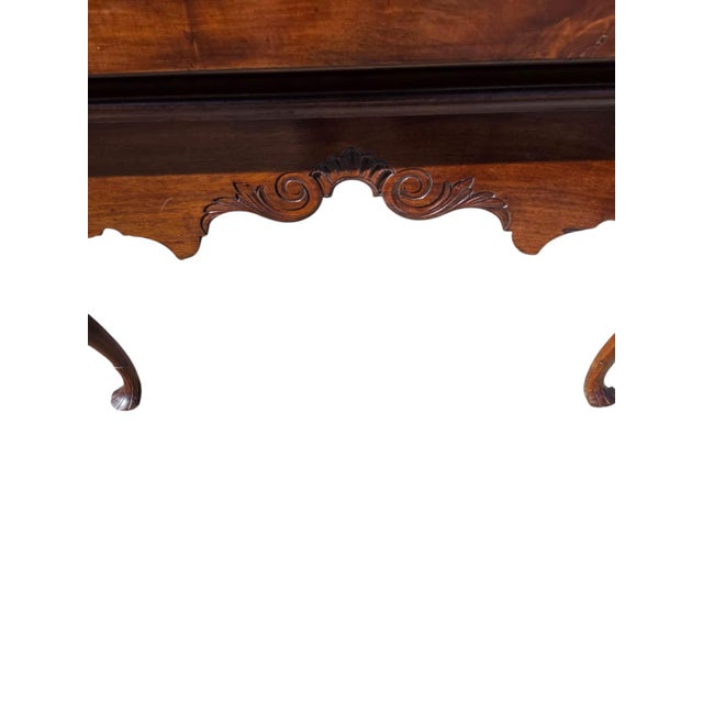 Queen Anne Late 18th Century Queen Anne Solid Walnut Chest/Every Section Made From One Piece of Lumber. For Sale - Image 3 of 18