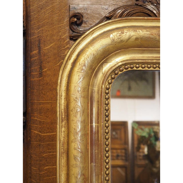 Large 19th Century French Giltwood Louis Philippe Style Mirror, 70.4 X 48 Inches For Sale - Image 14 of 18
