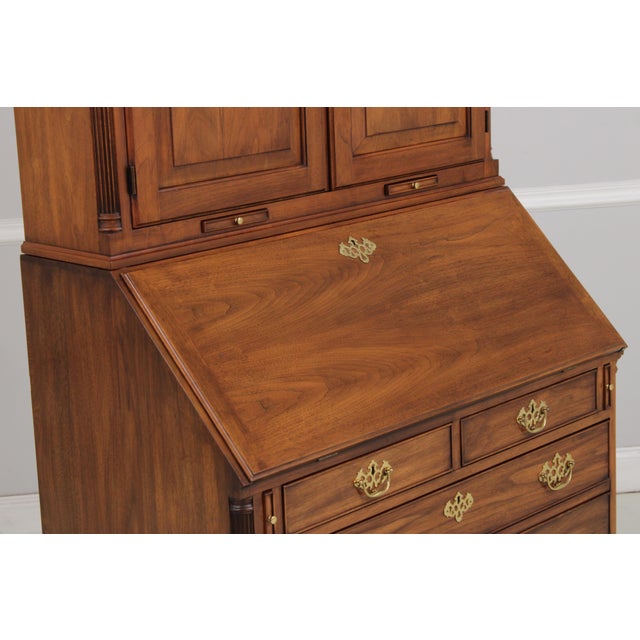 Henkel Harris Walnut Secretary Blind Door Desk For Sale - Image 11 of 18