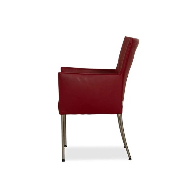 ARC-E Chairs in Red Leather by Bert Plantagie, Set of 4 For Sale - Image 16 of 17