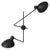 Black VV Cinquanta Twin Wall Lamp by Vittoriano Viganò for Astep For Sale - Image 9 of 9