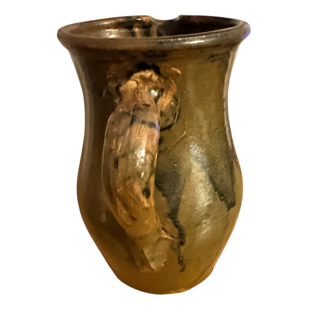 Circa 1950 Stoneware Pottery Pitcher For Sale - Image 10 of 10