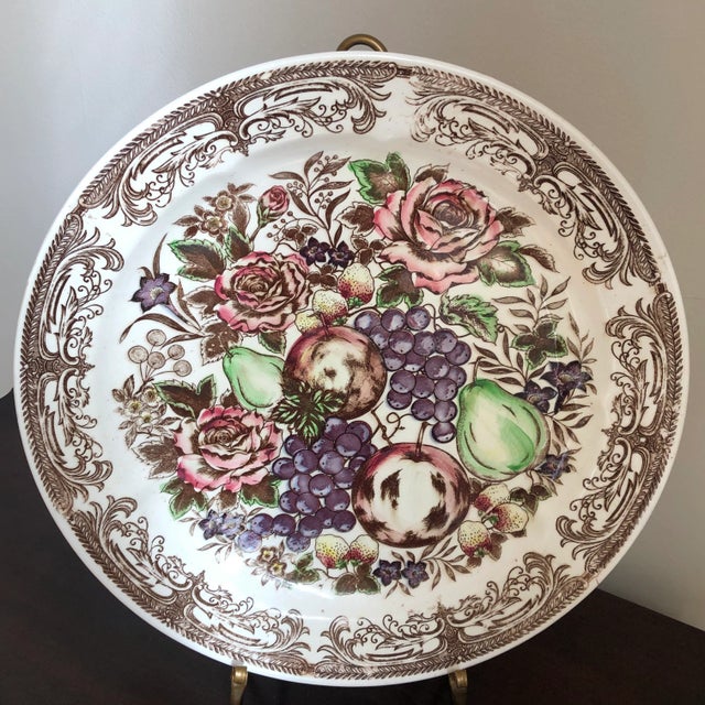 Large Mid-20th Century Decorative Plate For Sale - Image 11 of 13