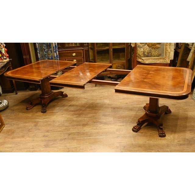 Absolutely stunning Regency revival extending dining table Hand crafted from walnut this really is the ultimate in high...