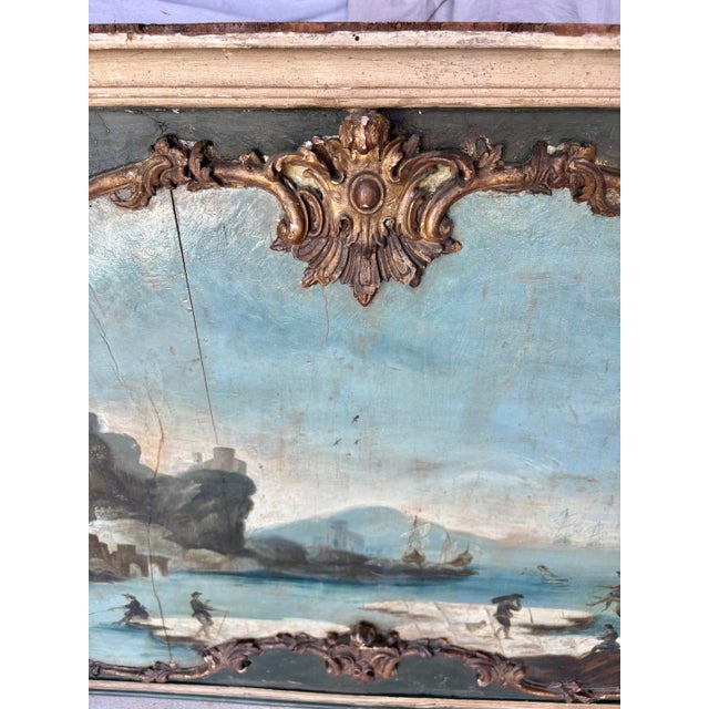 Blue 19th Century Italian Seascape Oil on Panel Painting For Sale - Image 8 of 12