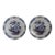 Dutch Delft De Twee Scheepjes Tin-glazed Pottery Blue and White Plates - a Pair For Sale