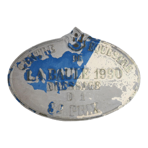 French Horse Show Dressage Trophy Plaque, 1990