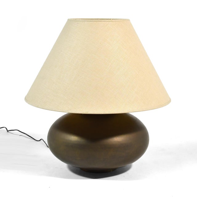Mid 20th Century Hollywood Regency Brass Table Lamp For Sale In Chicago - Image 6 of 8