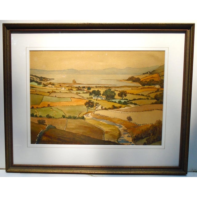 "Loch Ranza Bay, August 1924" Original Watercolor Painting For Sale In Raleigh - Image 6 of 6