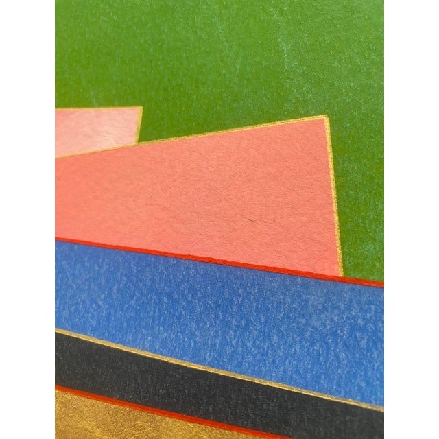 Pink Richard Carter Painting "Flammand Passage" For Sale - Image 8 of 18