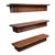 Wood Set of Three Mid-Century Oak Floating Wall Shelves 21" For Sale - Image 7 of 8