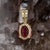 Oval 8x6mm - 1ct Pink Tourmaline Pendant in 14k Solid Gold With Rabbit Bail For Sale In Columbus - Image 6 of 7