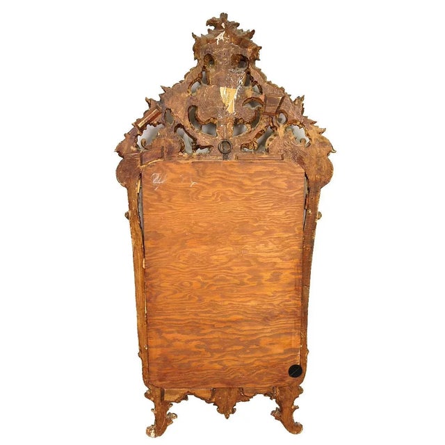 Early Italian Baroque Silver Gilt Pier Mirrors - A Pair For Sale - Image 9 of 10