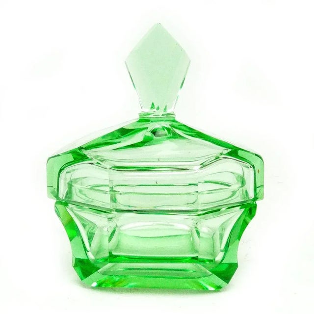 Art Deco Candyer from Moser, Czechoslovakia, 1930s For Sale - Image 3 of 11