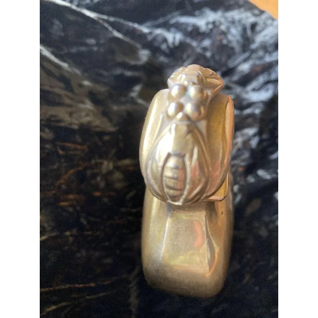 Art Deco Gold Glass Perfume Bottle from Caron Paris For Sale - Image 3 of 18