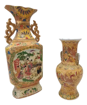 Satsuma Vases, Set of 2